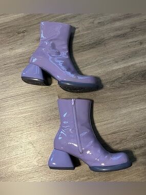 John Fluevog Purple Haring Boots size 9